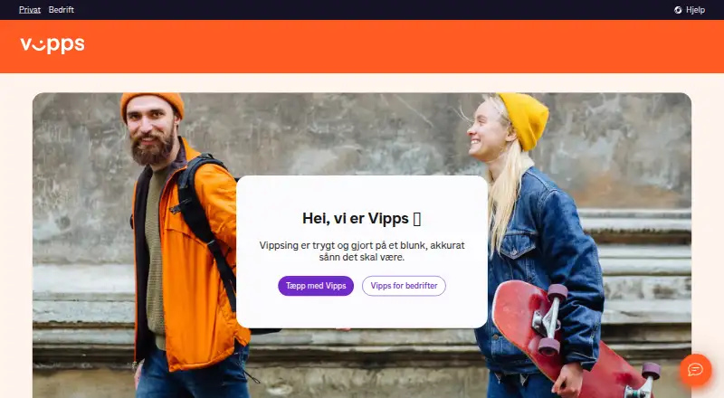 Vipps's own site, as our research read it