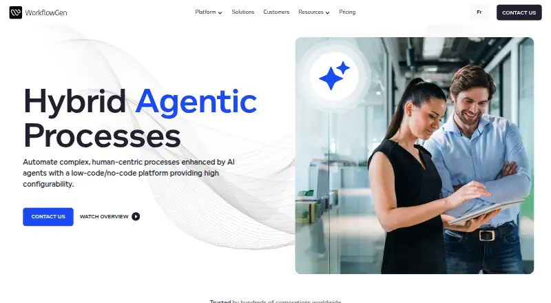 WorkflowGen's own site, as our research read it
