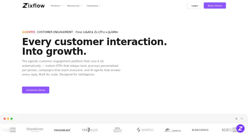 Zixflow's own site, as our research read it