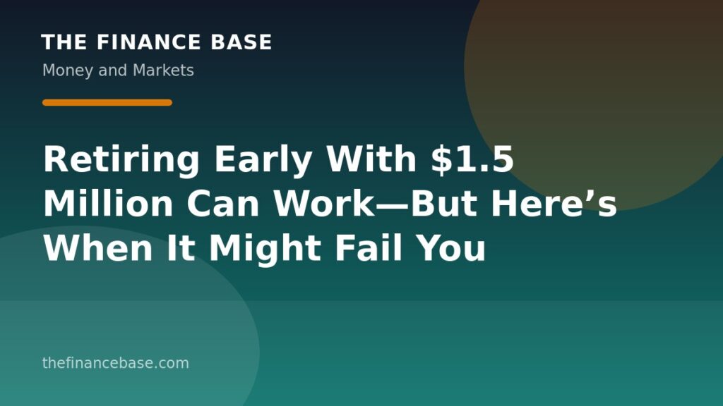 Retiring Early With $1.5 Million Can Work—But Here’s When It Might Fail You