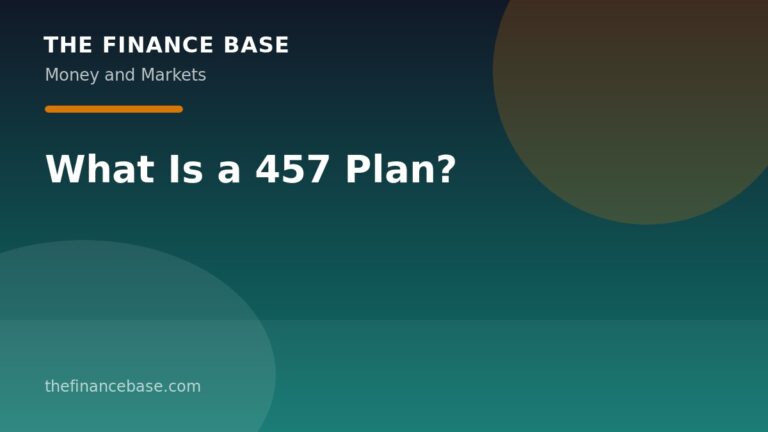 What Is a 457 Plan?