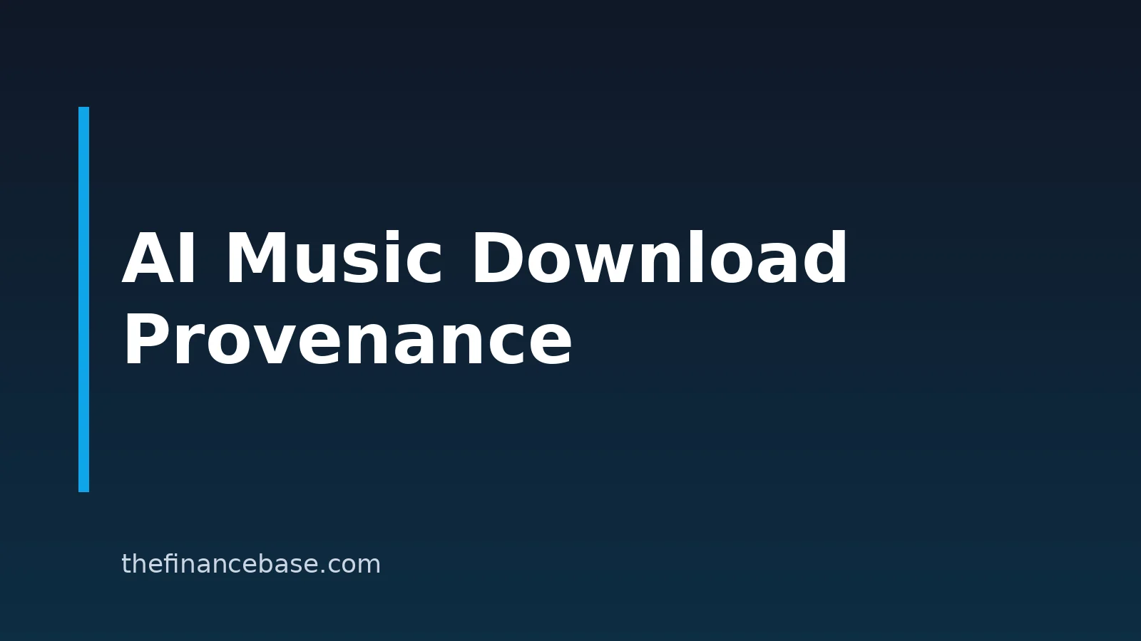 Copyright-Free AI Music Downloads: Rights And Provenance