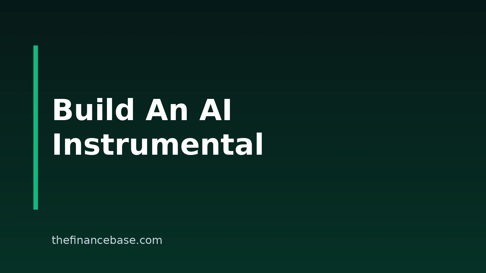 How To Create An Instrumental With AI
