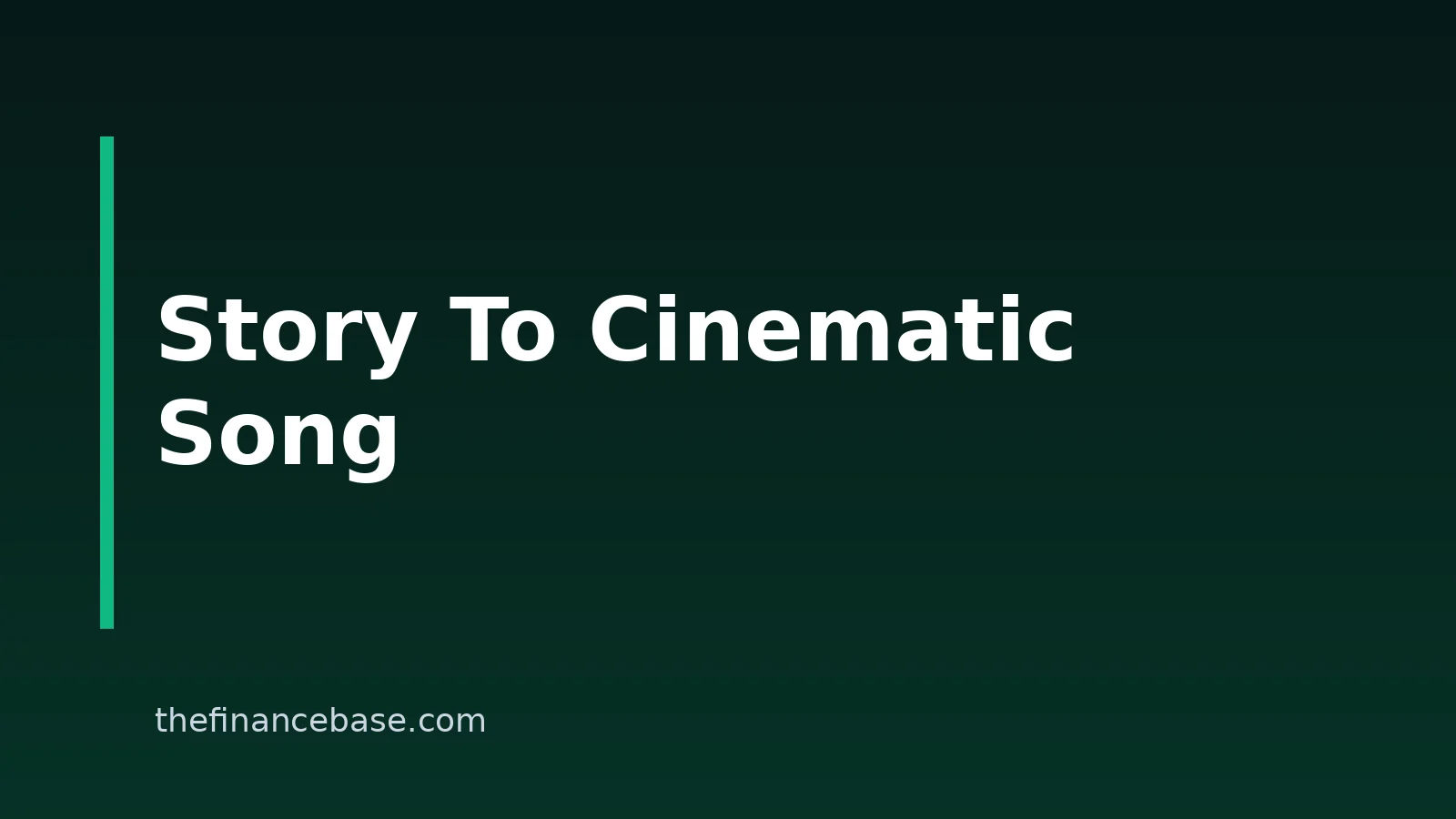 How to Turn a Story Into a Cinematic Song With AI