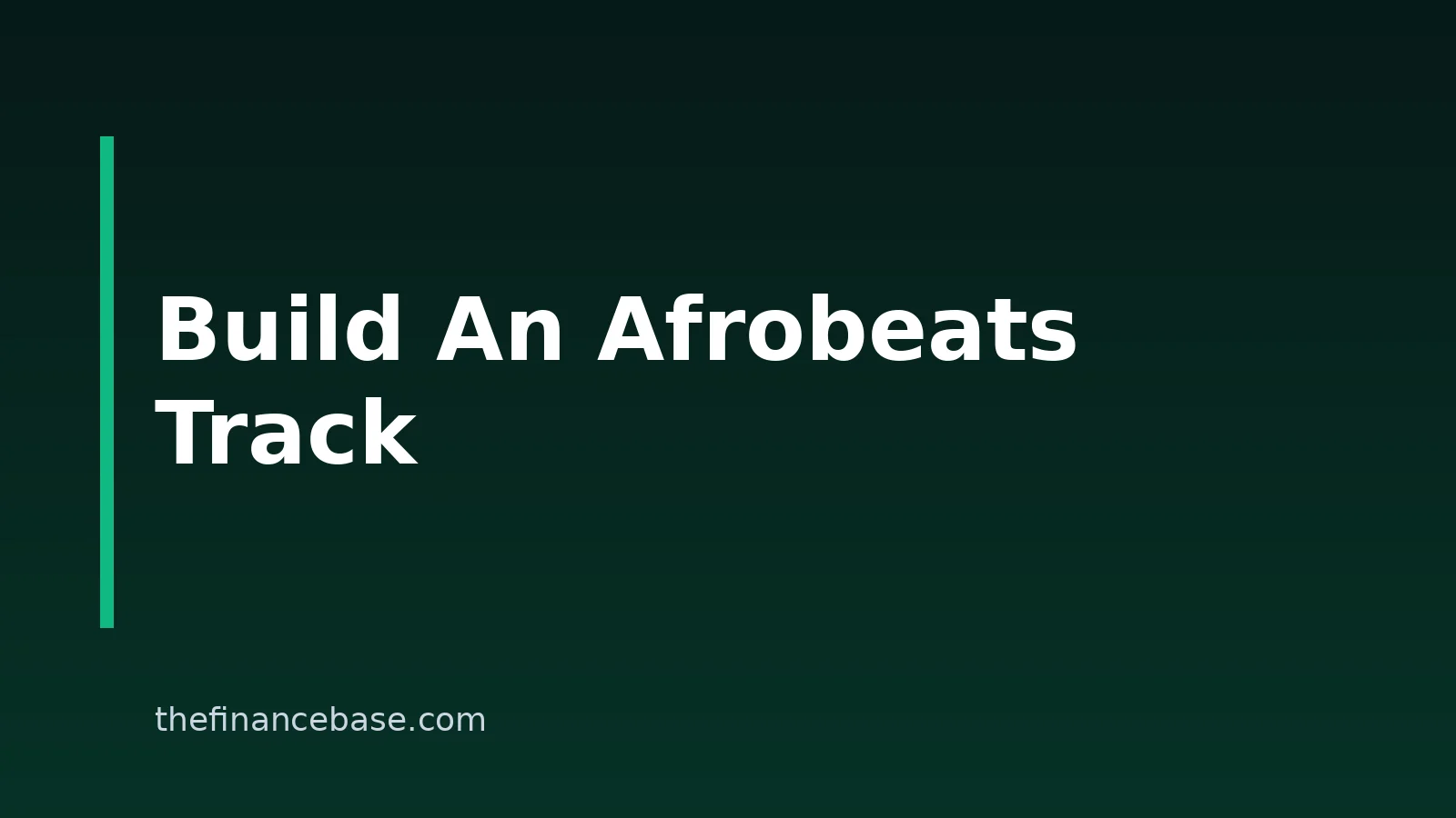 How to Create an Afrobeats Track With AI