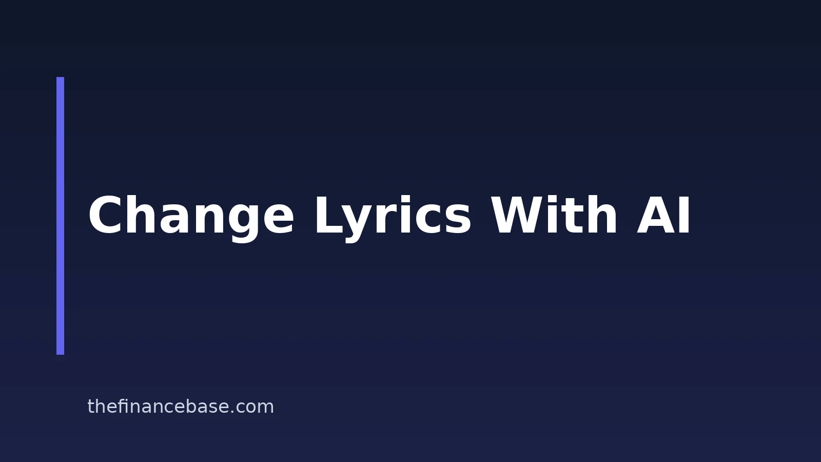 How to Change a Song’s Lyrics With AI: Rights and Consent